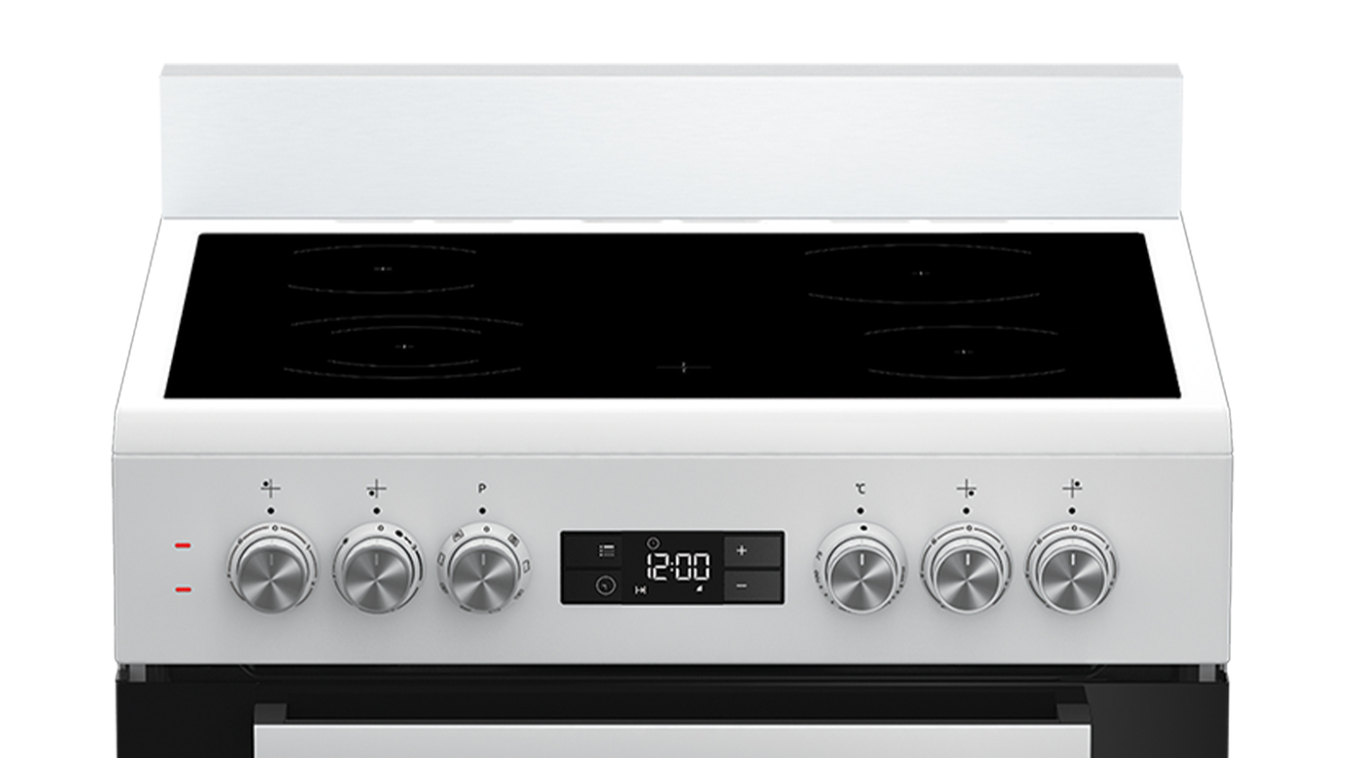 Beko 60cm Freestanding Oven with Ceramic Cooktop - White (BFC60VMW1)