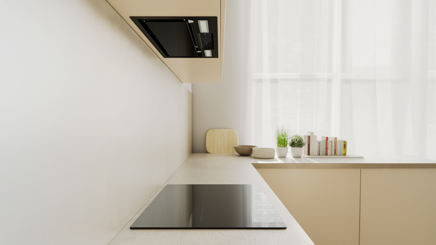 Haier 60cm Insert Integrated Rangehood - Black (600 Series/HPH60IMB2)