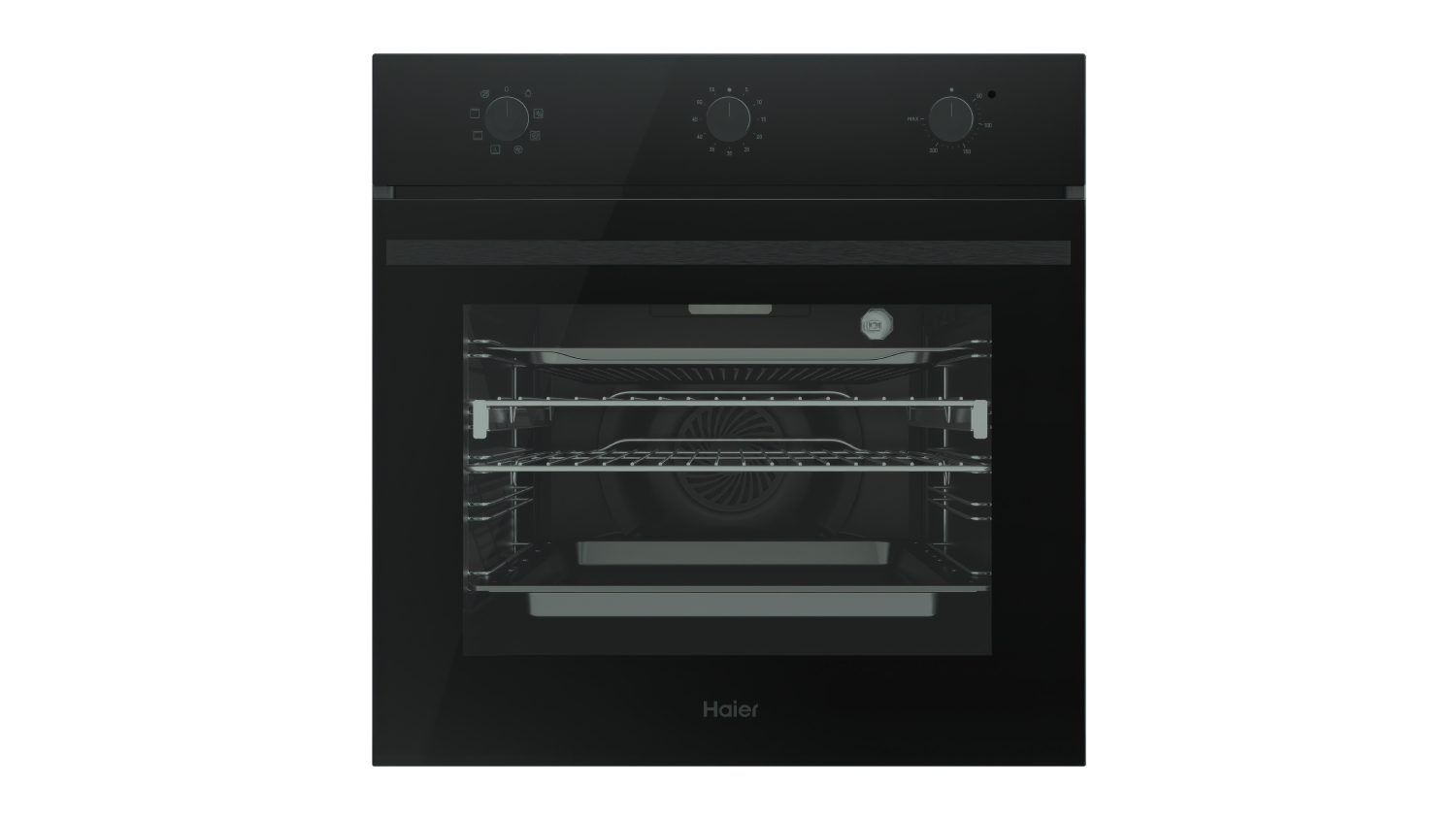 Haier 60cm Built-In Oven with 7 Functions - Black (300 Series/HWO60S7MB6)