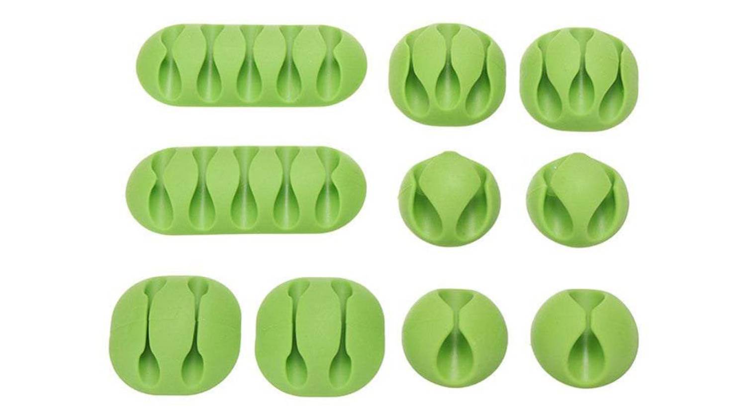 HOD Cable Organiser Set 10pcs. - Green