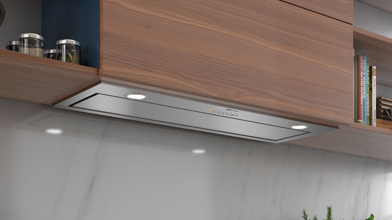 Neff 86cm Undermount Integrated Rangehood - Stainless Steel (D58ML66N1A)
