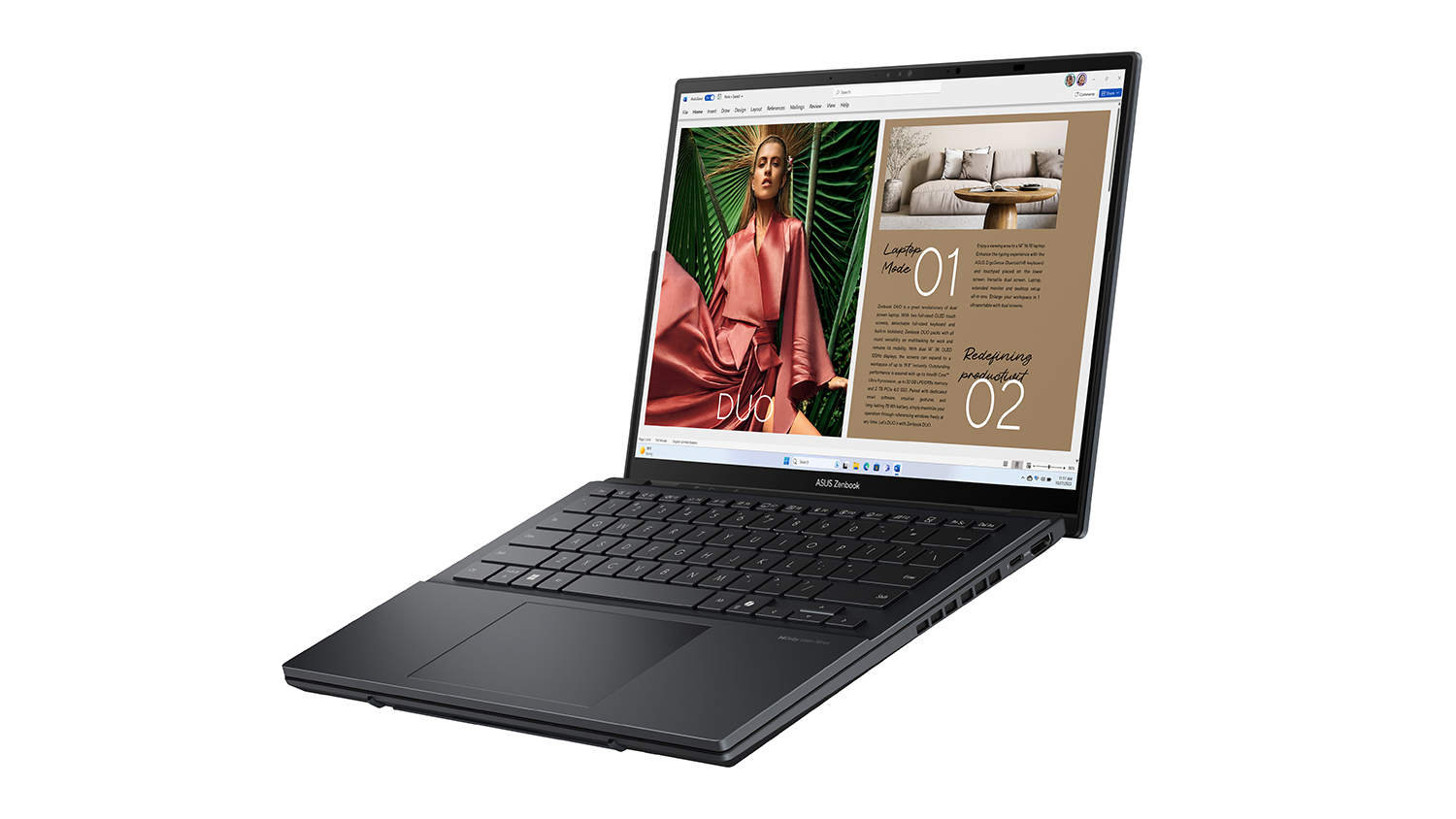 Asus Zenbook Duo 14&quot; 2-in-1 Laptop - Intel Core Ultra 9 32GB-RAM 1TB-SSD (UX8406CA-PZ003W)