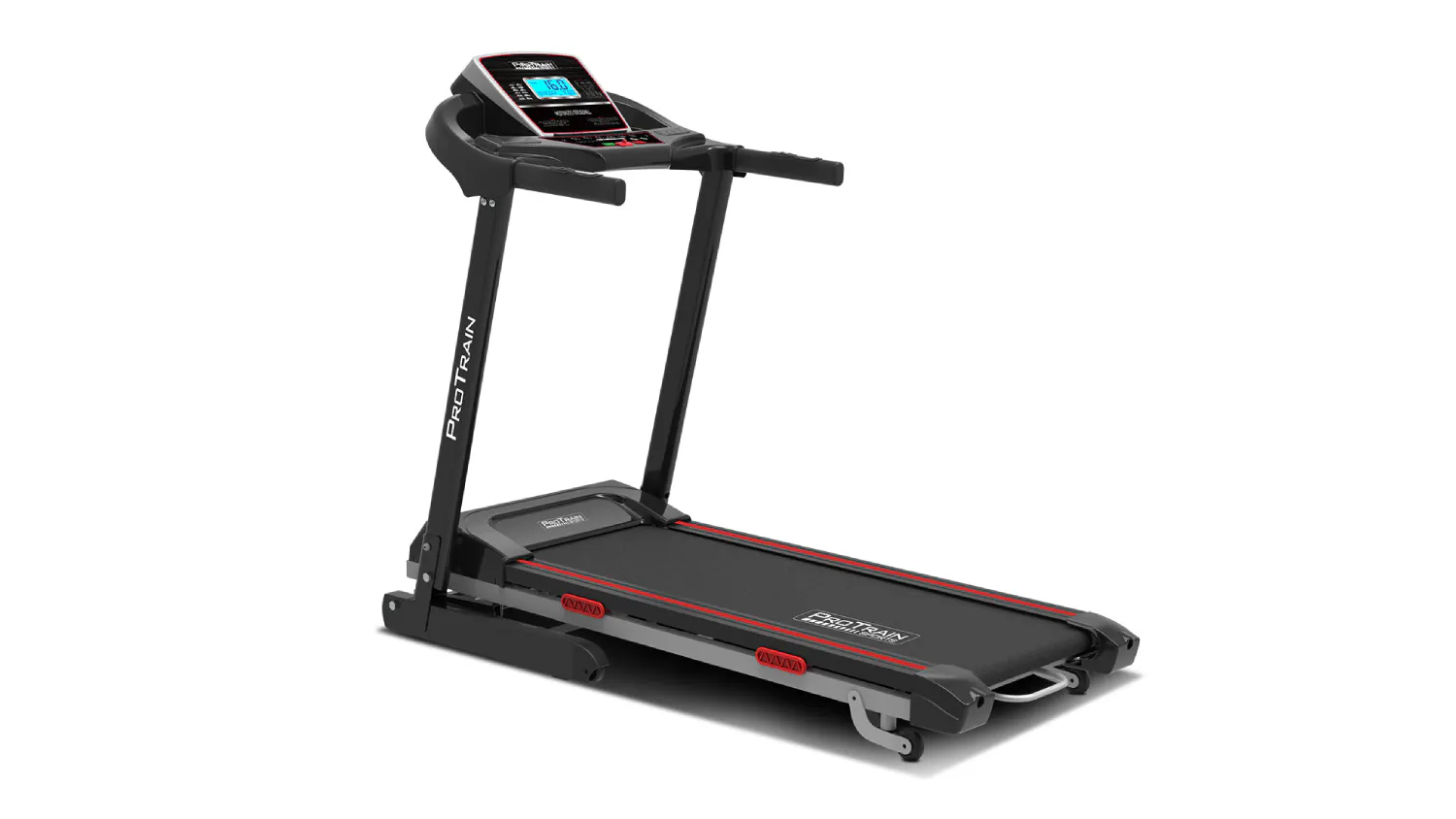 PROTRAIN Quick Folding Home Gym Treadmill with Incline 42cm - Black ...