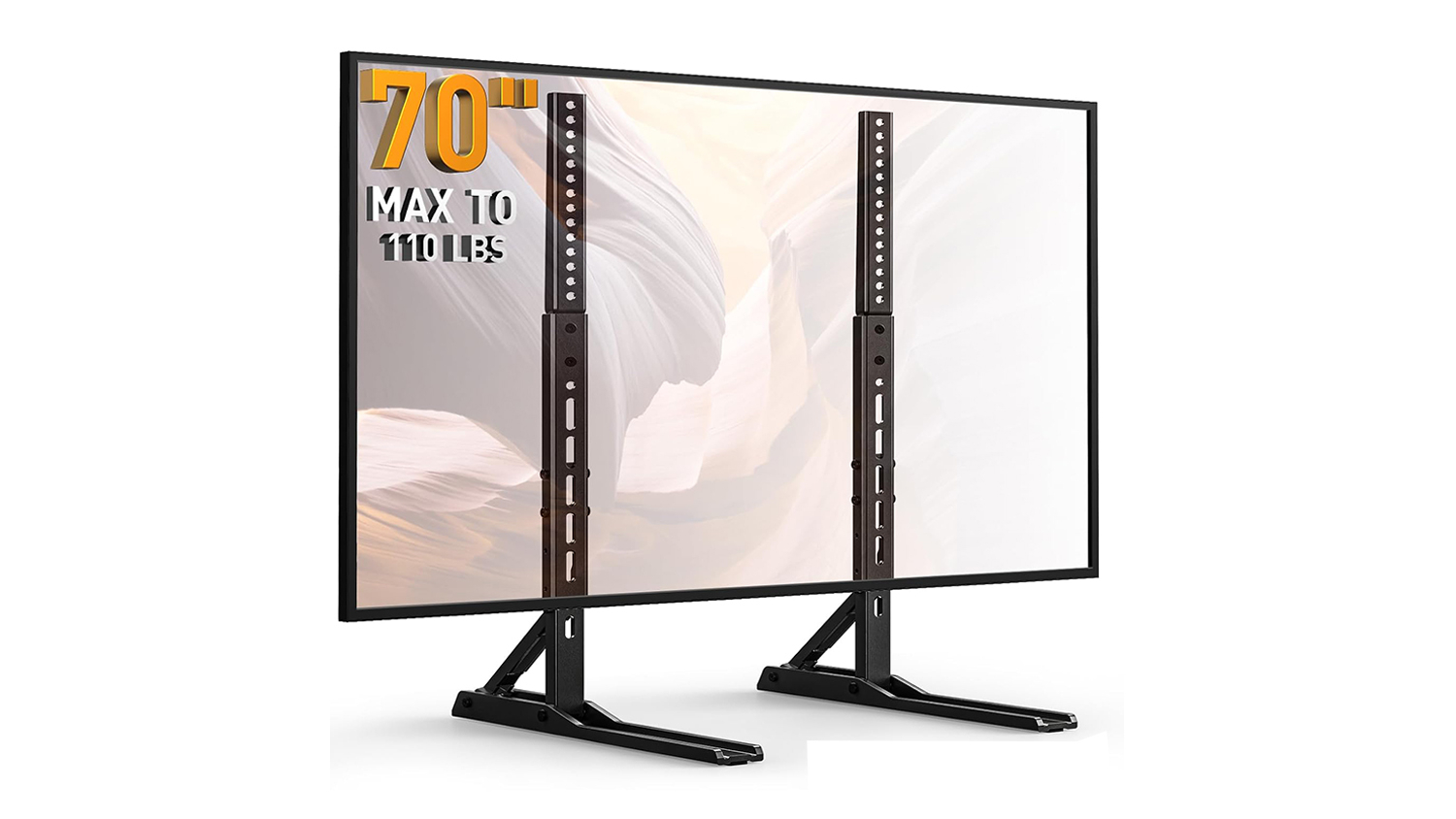 Perlesmith Support Legs for 22" to 70" TV - Black (PSTVS01-2)