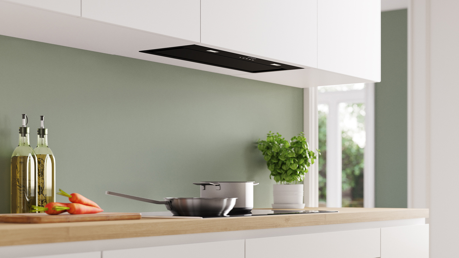 Bosch 70cm Undermount Integrated Rangehood - Black (Series 6/DLN77AC60A)