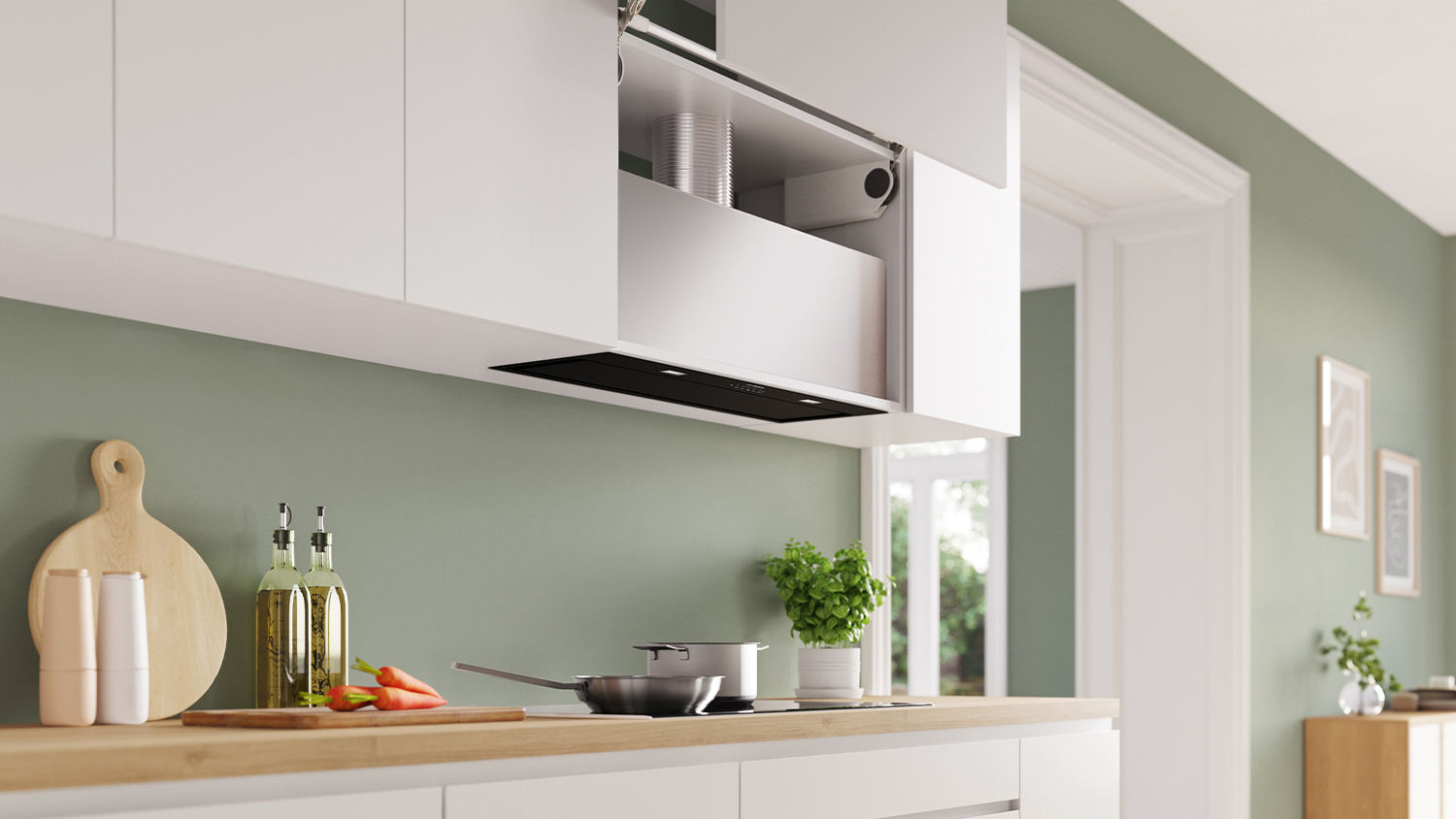 Bosch 86cm Undermount Integrated Rangehood - Black (Series 8/DLN88PC60A)