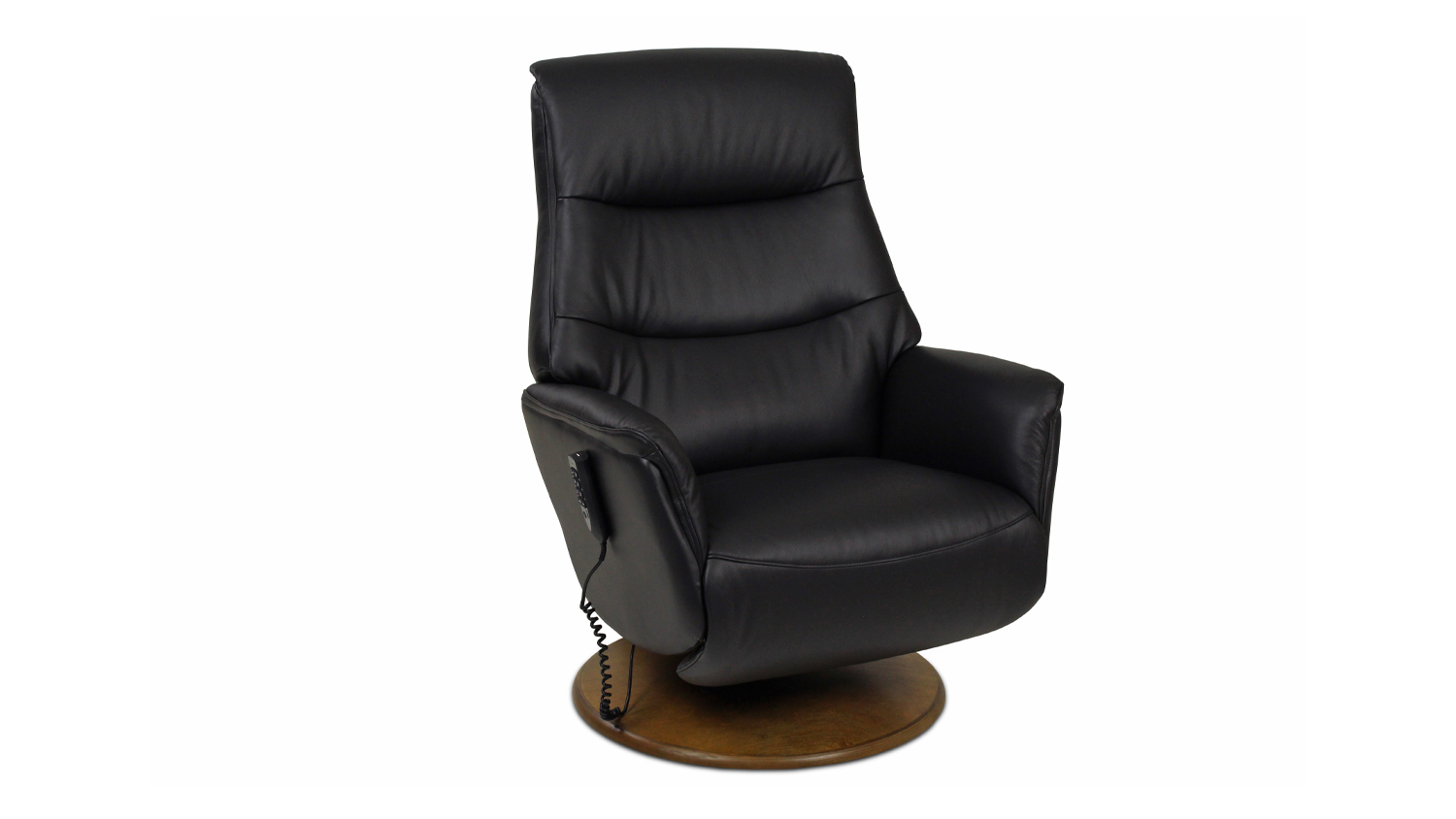 Jordan Leather Electric Massage Chair - Black