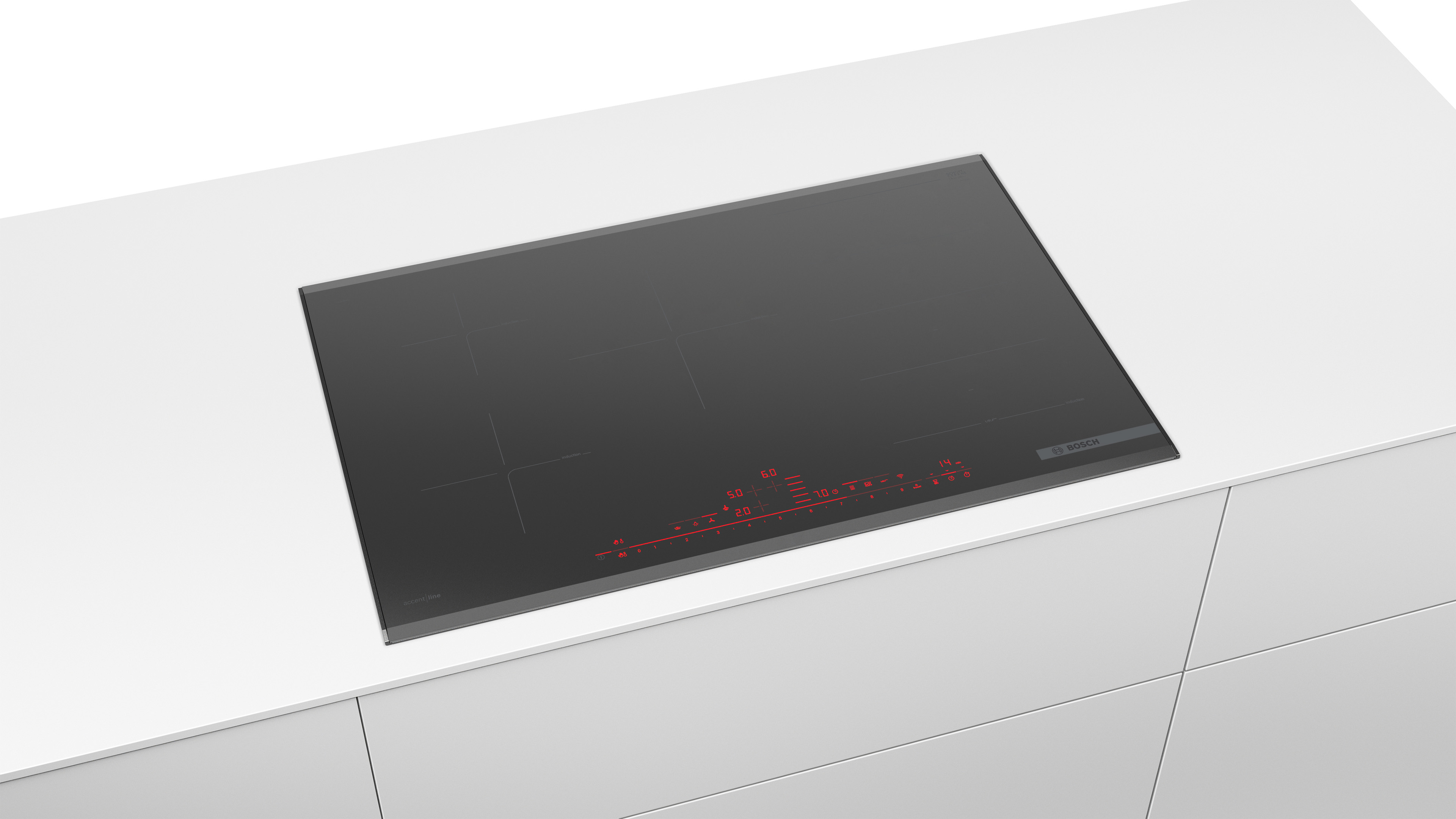 Bosch 80cm 5 Zone Induction Cooktop - Black Glass (Series 8/PXV890DV5E)