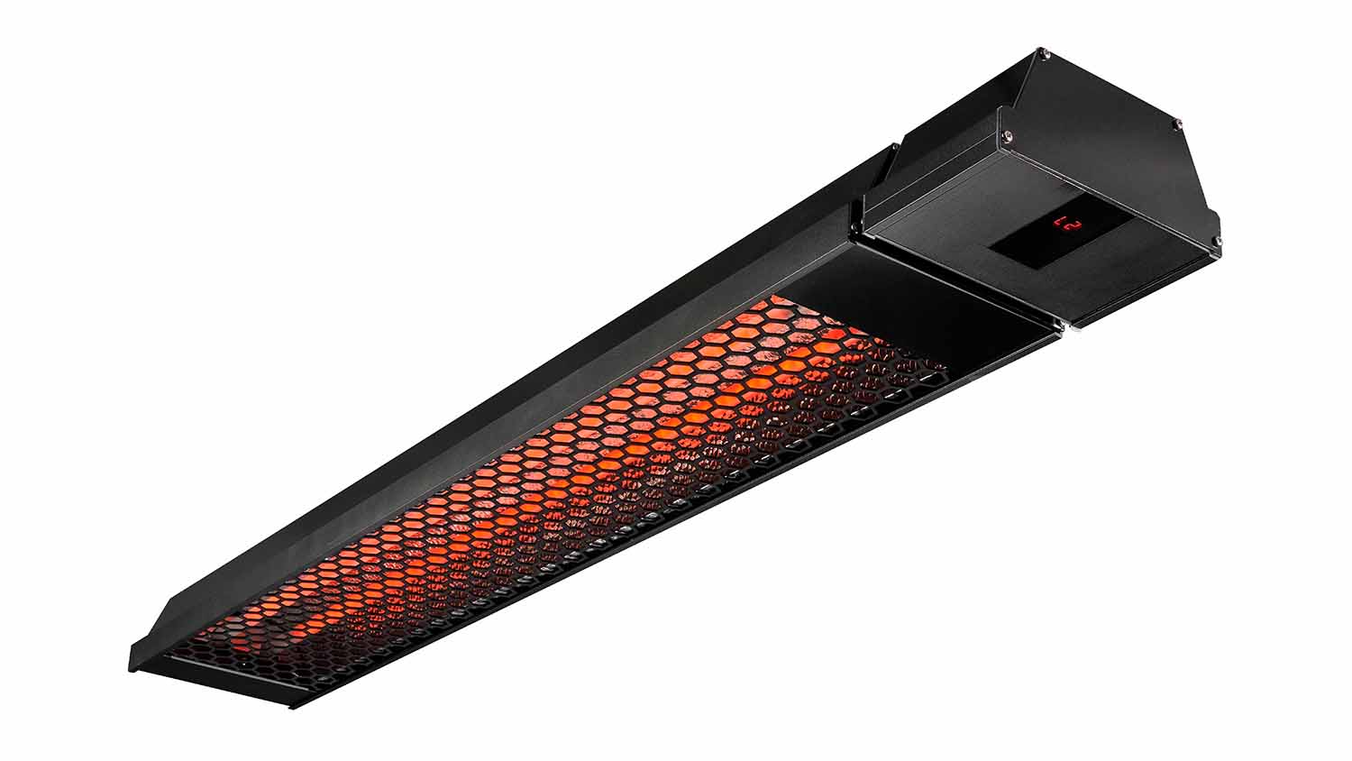 Heatstrip Max DC 2400W Electric Infrared Heater with Remote - Black (THX2400DCR)