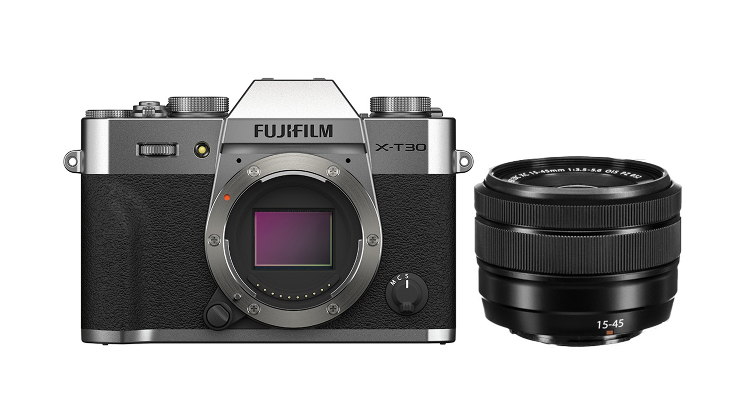 Fujifilm X-T30 II Mirrorless Camera with XC 15-45mm f/3.5-5.6 OIS PZ Lens - Silver