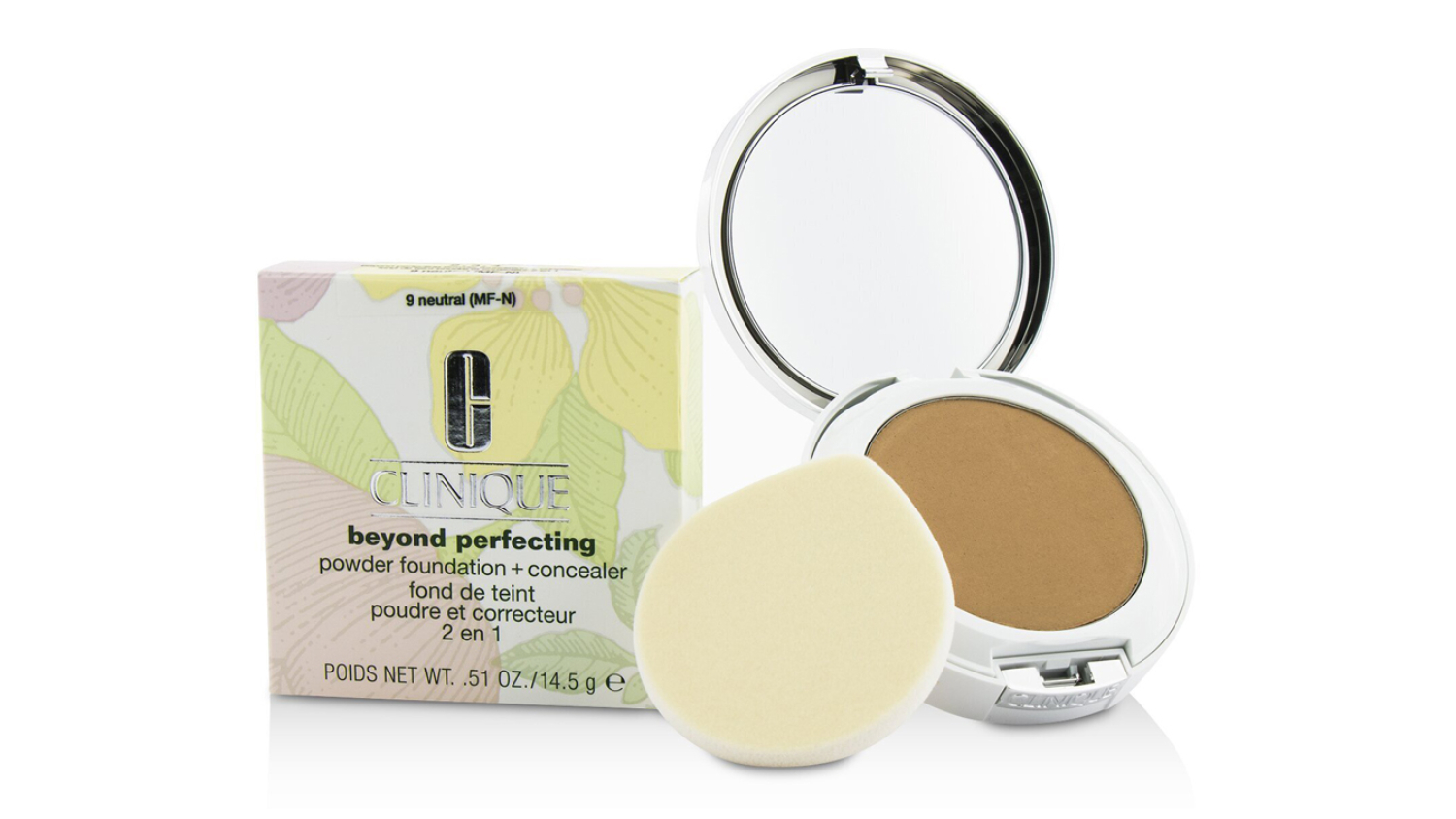 Clinique Beyond Perfecting Powder Foundation + Corrector - # 09 Neutral (MF-N) - 14.5g/0.51oz