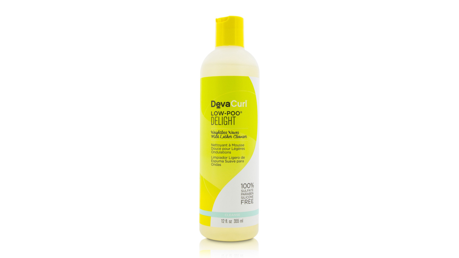 DevaCurl Low-Poo Delight (Weightless Waves Mild Lather Cleanser - For Wavy Hair) - 355ml/12oz