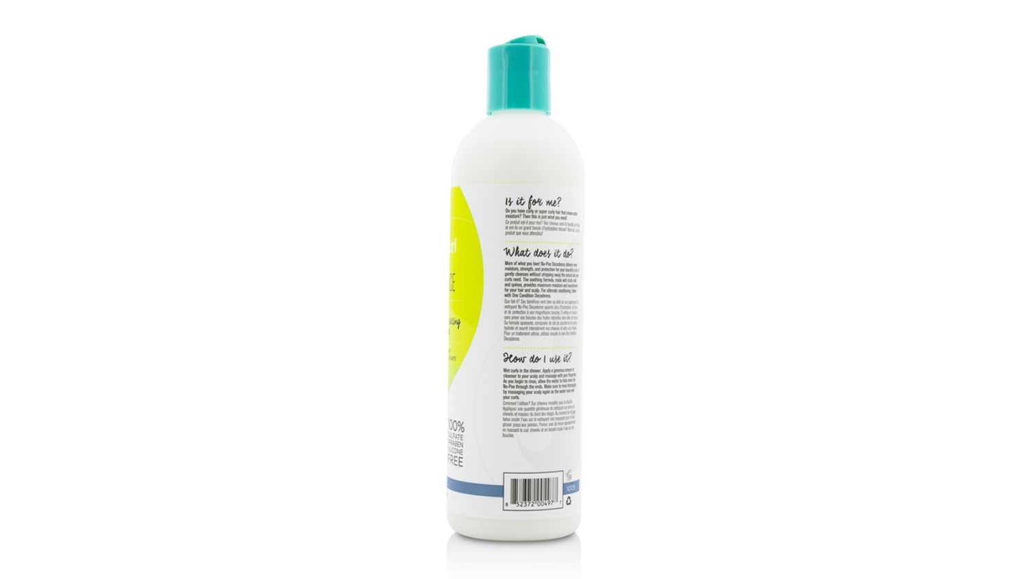 DevaCurl No-Poo Decadence (Zero Lather Ultra Moisturizing Milk Cleanser - For Super Curly Hair) - 355ml/12oz