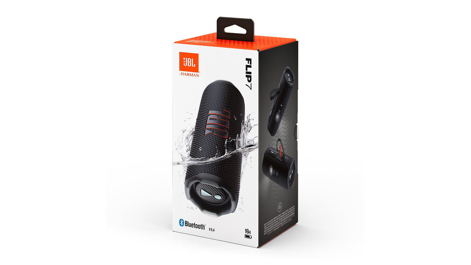 JBL Flip 7 Portable Bluetooth Speaker - Black (JBLFLIP7BLK