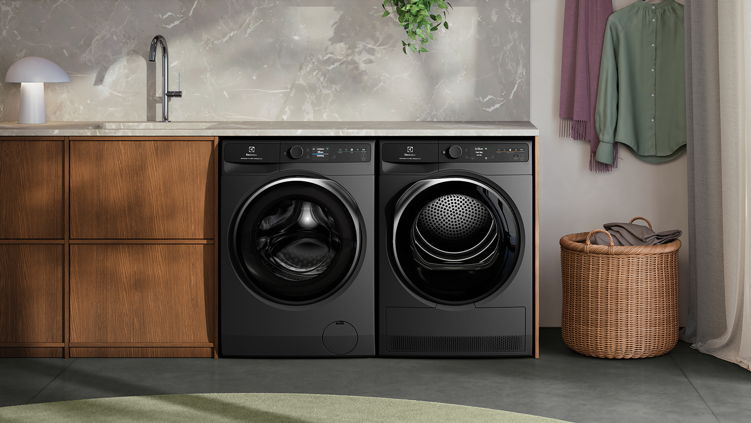 Electrolux 12kg Front Loading Washing Machine with 17 Programs - Dark Onyx (EWF1242R9SC)