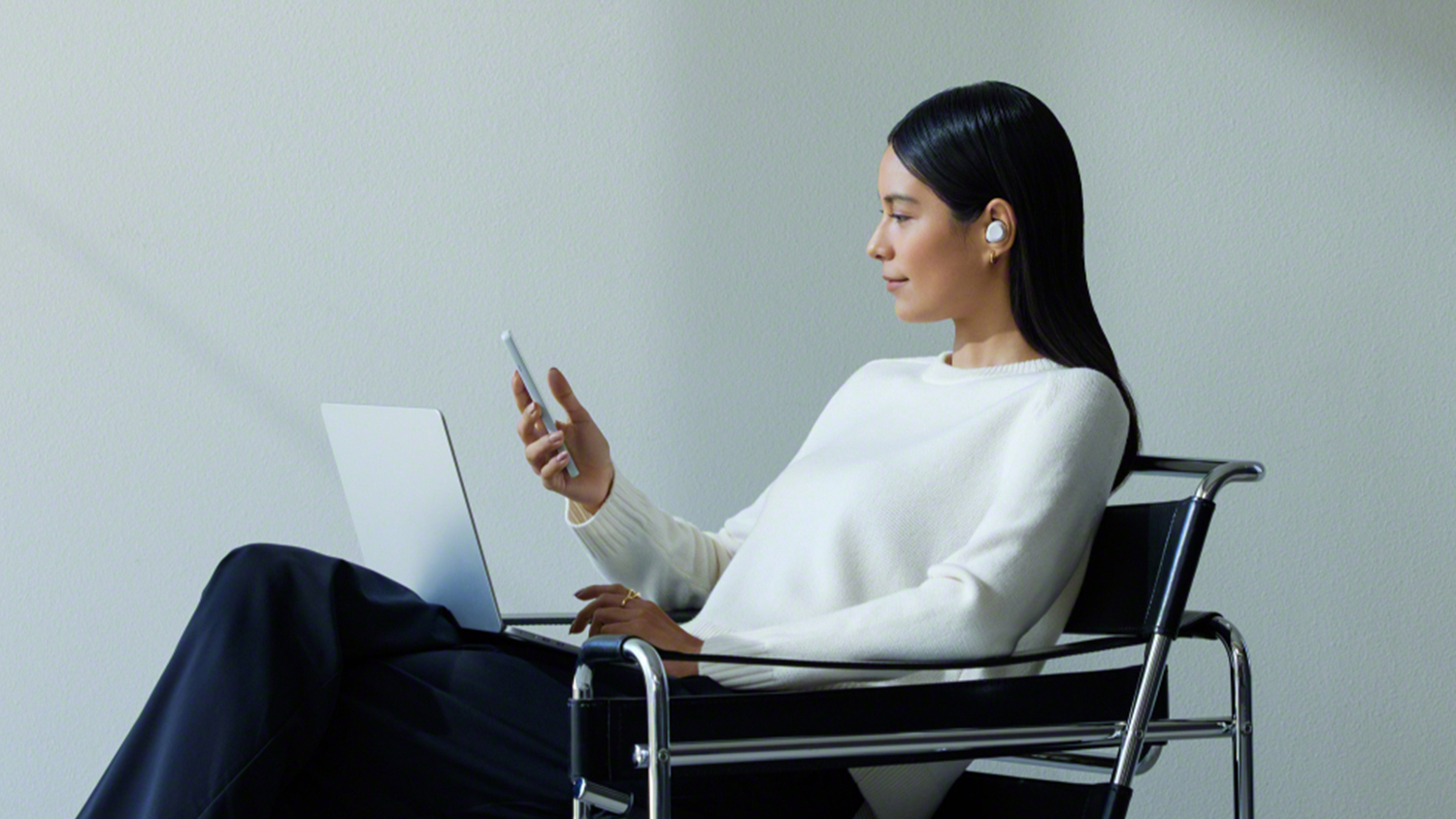 Sony WF-C710 Noise Cancelling True Wireless In-Ear Headphones - White