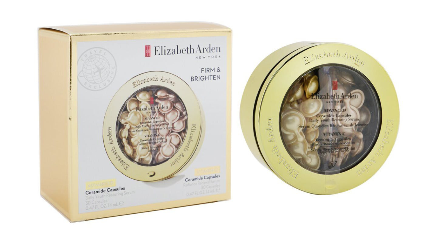 Elizabeth Arden Advanced Ceramide Capsules Serum & Vitamin C Ceramide Capsules Serum (Limited Edition) - 2x30caps