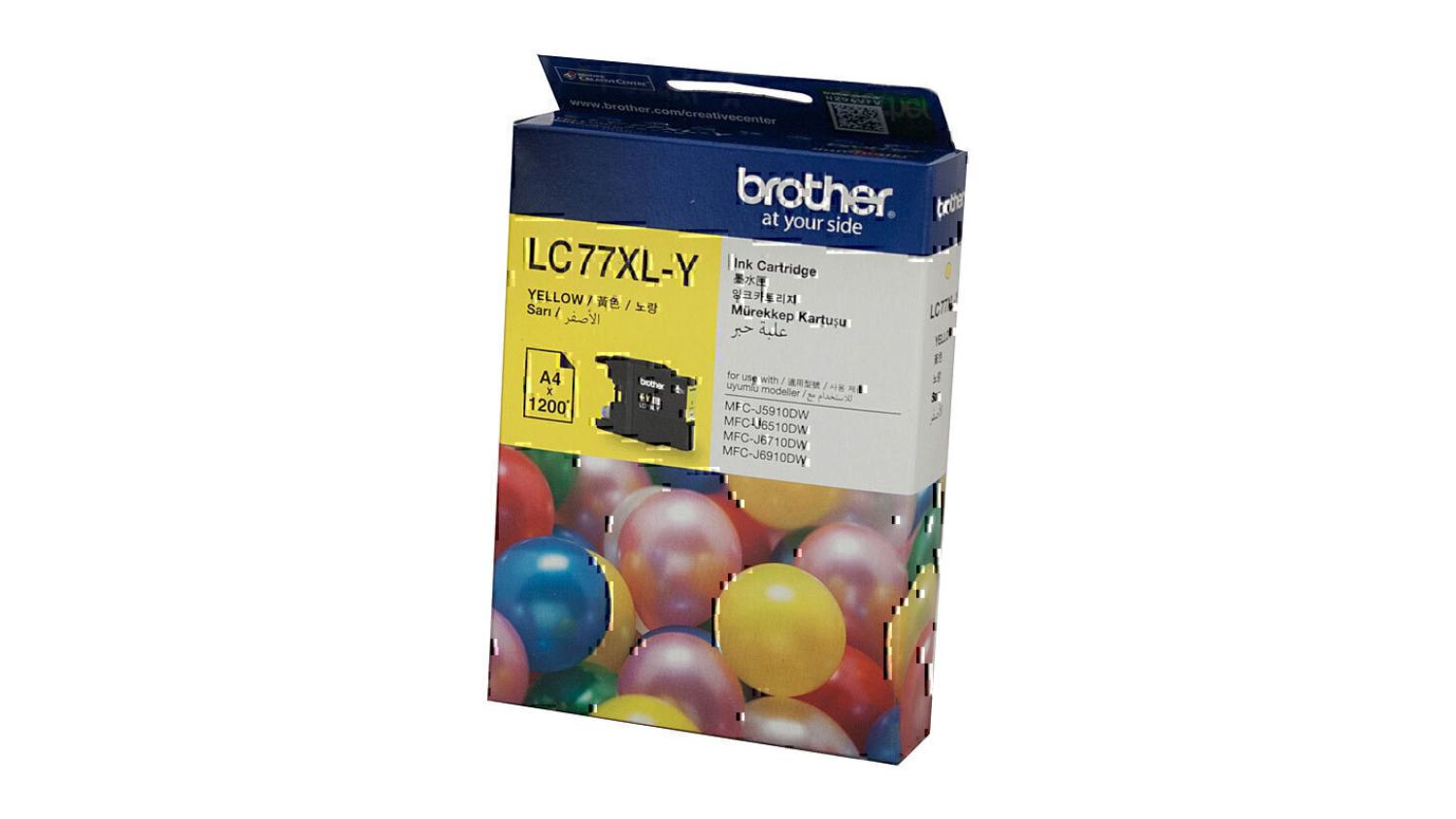 Brother LC77XL Yellow Printer Ink Cartridge