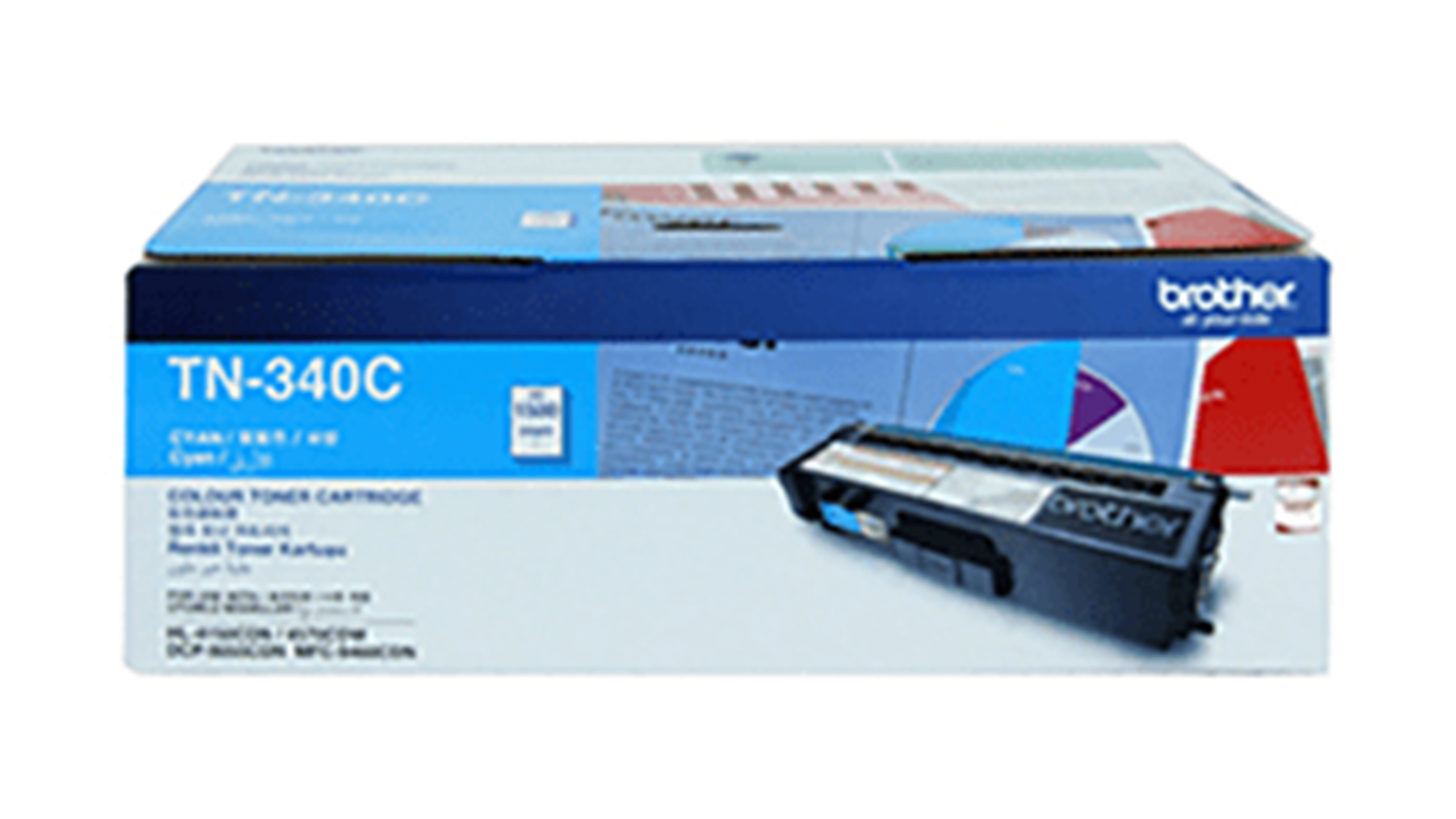 Brother TN340 Cyan Printer Toner Cartridge
