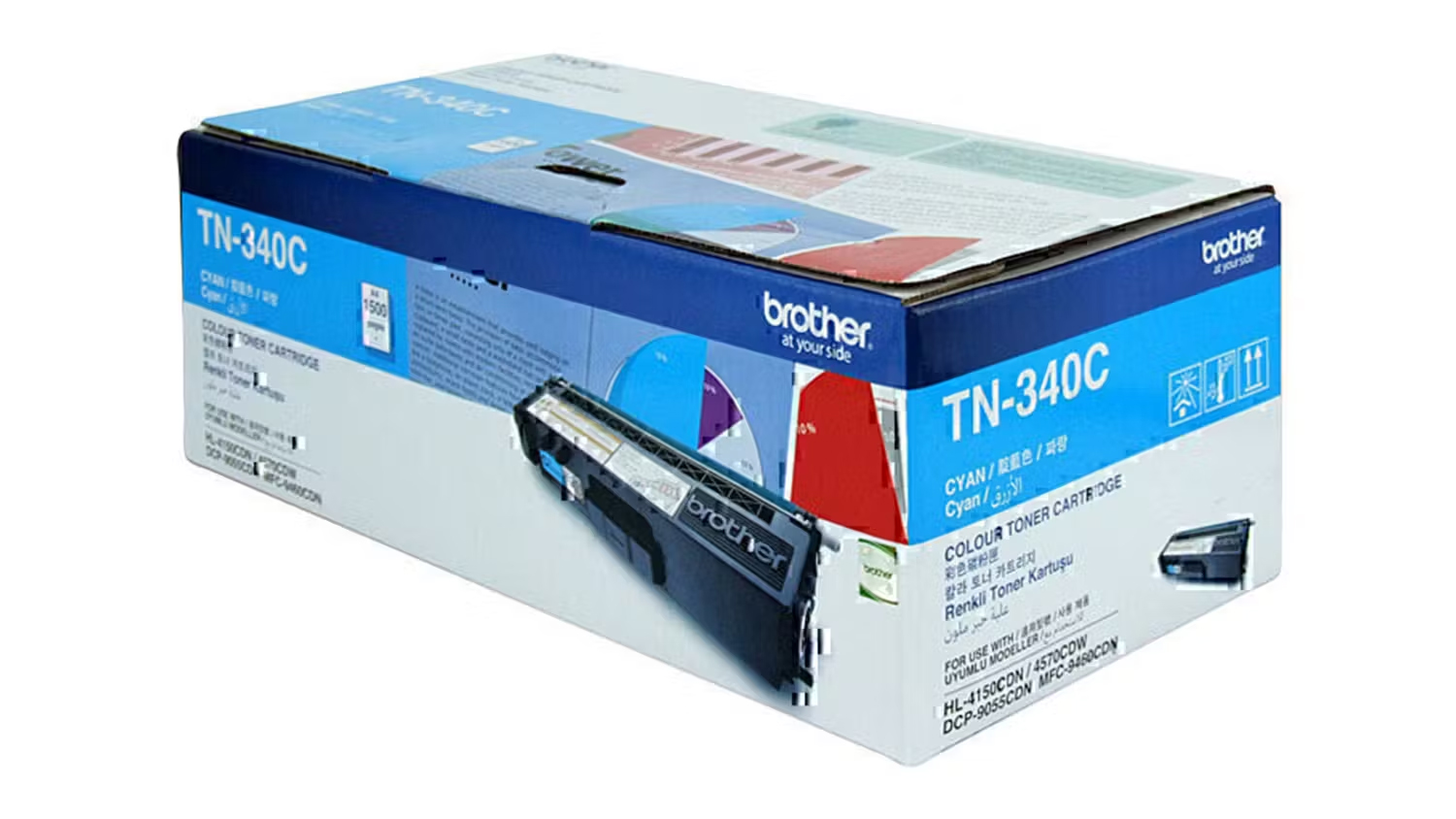 Brother TN340 Cyan Printer Toner Cartridge