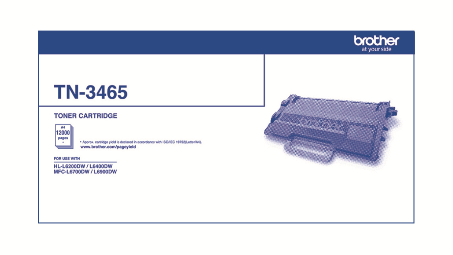 Brother TN3465 Black Printer Toner Cartridge