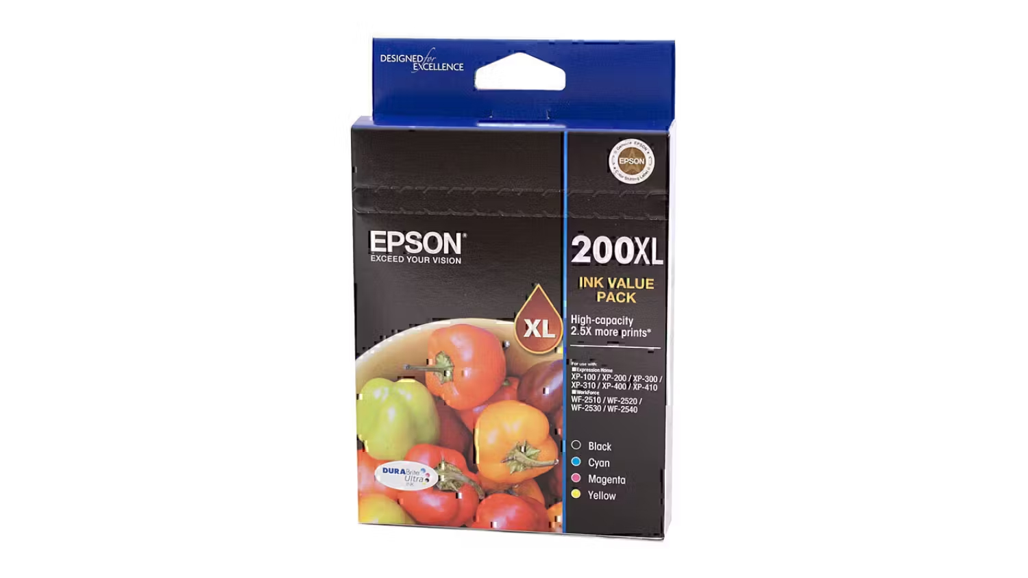 Epson 200 High Yield Full Colour Replacement Printer Ink Cartridge Value Pack