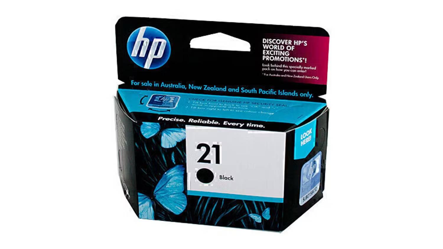 HP #21 Black Printer Ink Cartridge C9351AA