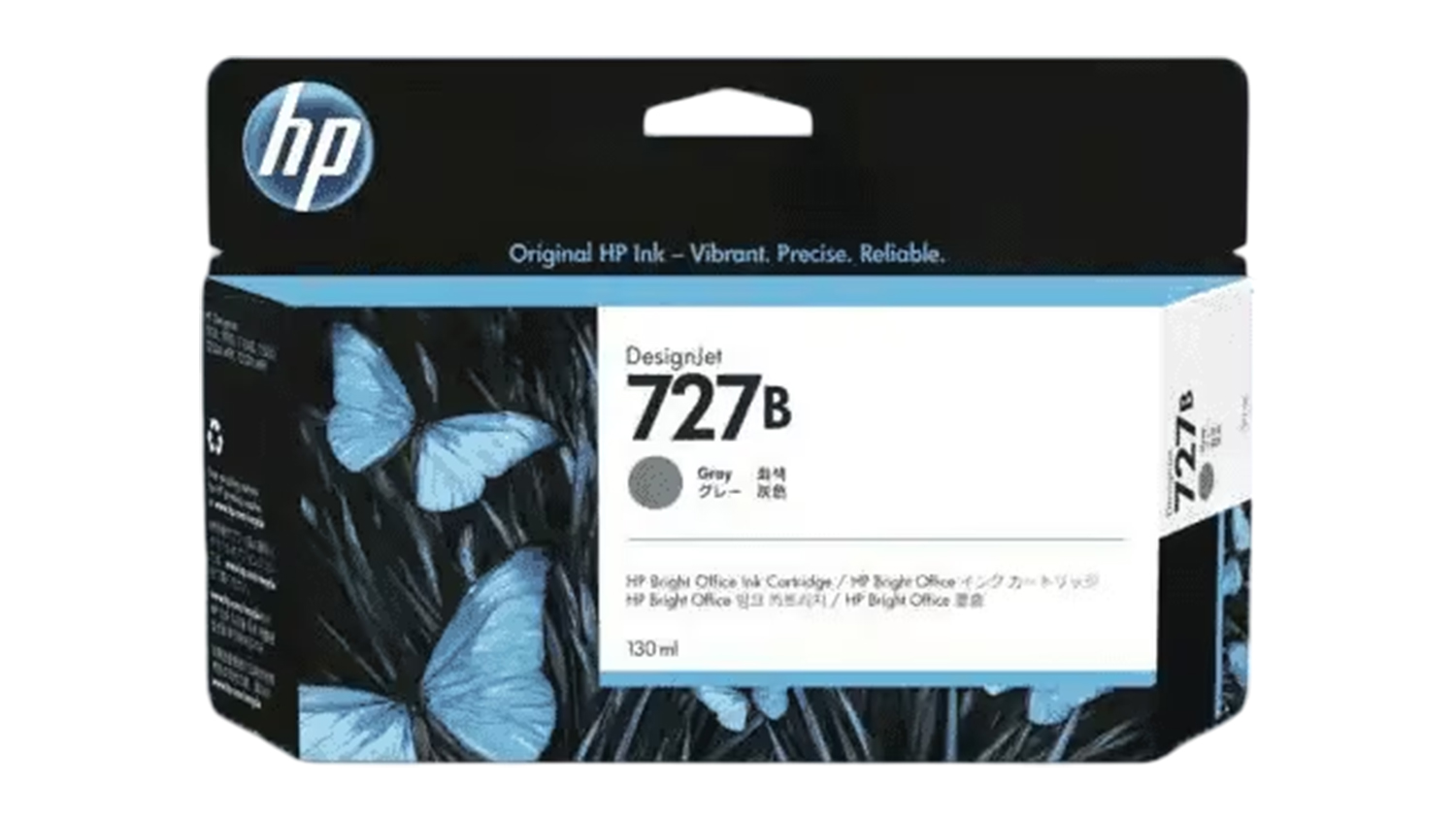 HP #727 Grey DesignJet Printer Ink Cartridge 130ml 3WX15A