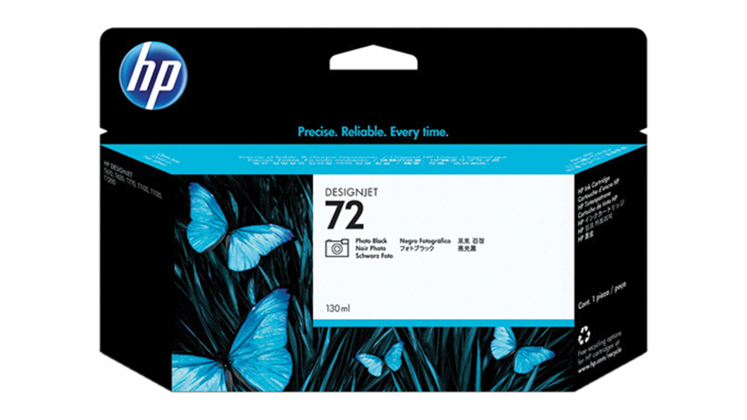 HP #72 Photo Black Office Bright Printer Ink Cartridge 130ml 3WX07A