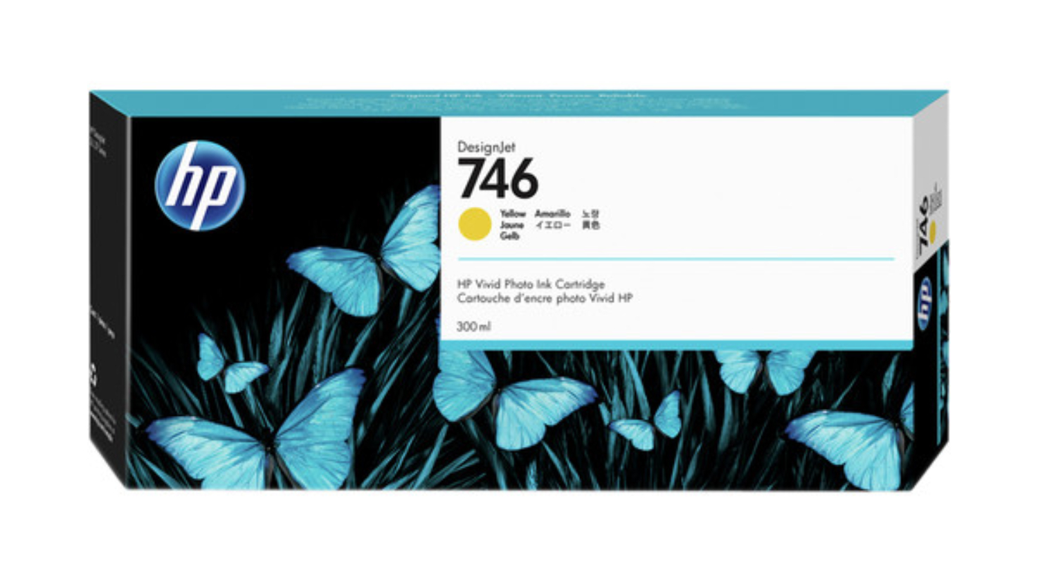 HP #746 Yellow DesignJet Printer Ink Cartridge 300ml 3WX38A