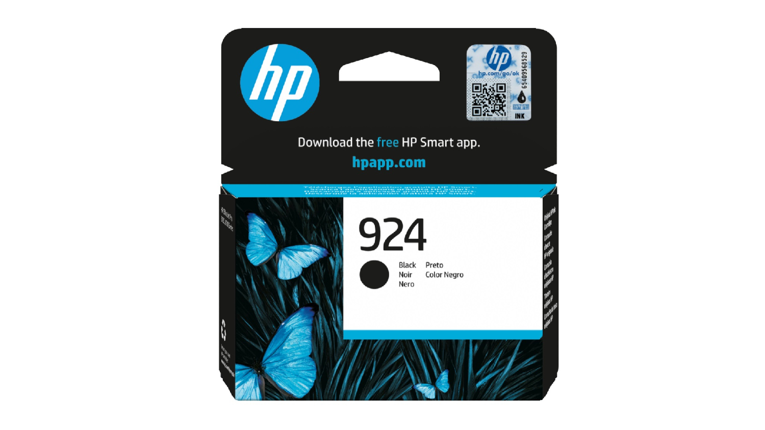 HP #924 Black Original Printer Ink Cartridge 4K0U6NA