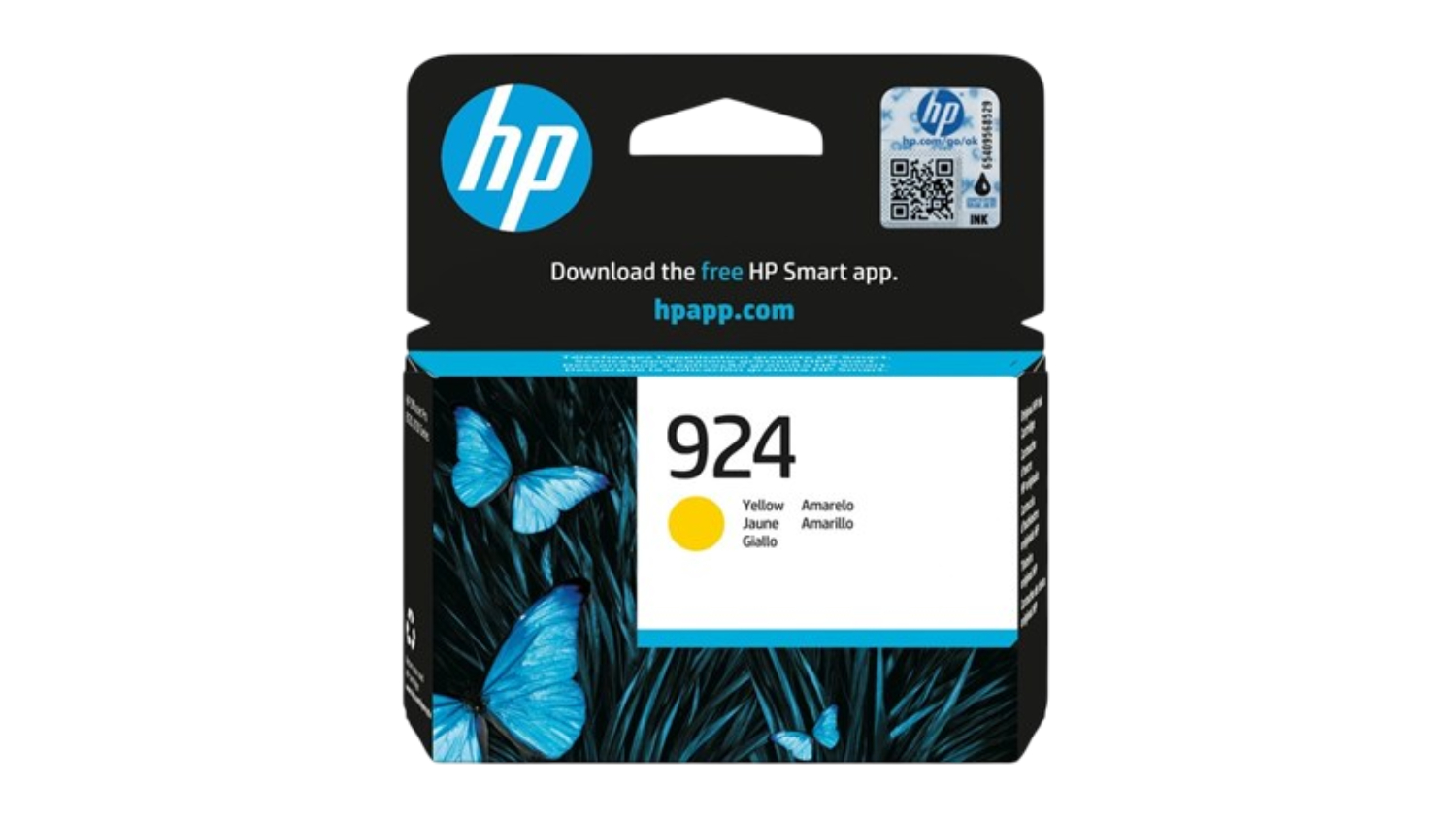 HP #924 Yellow Original Printer Ink Cartridge 4K0U5NA