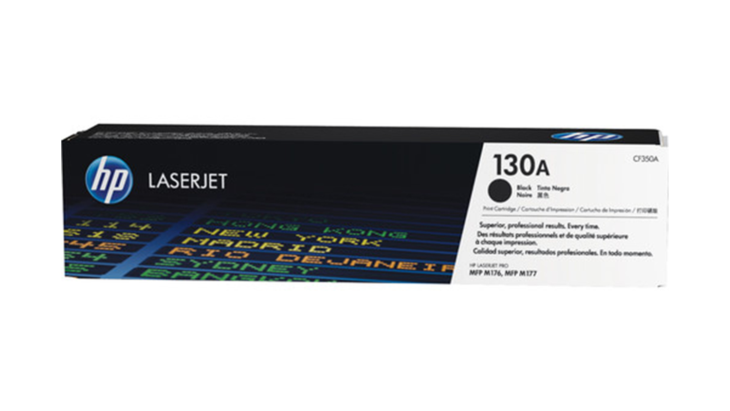 HP #130A Black Original LaserJet Printer Toner Cartridge CF350A