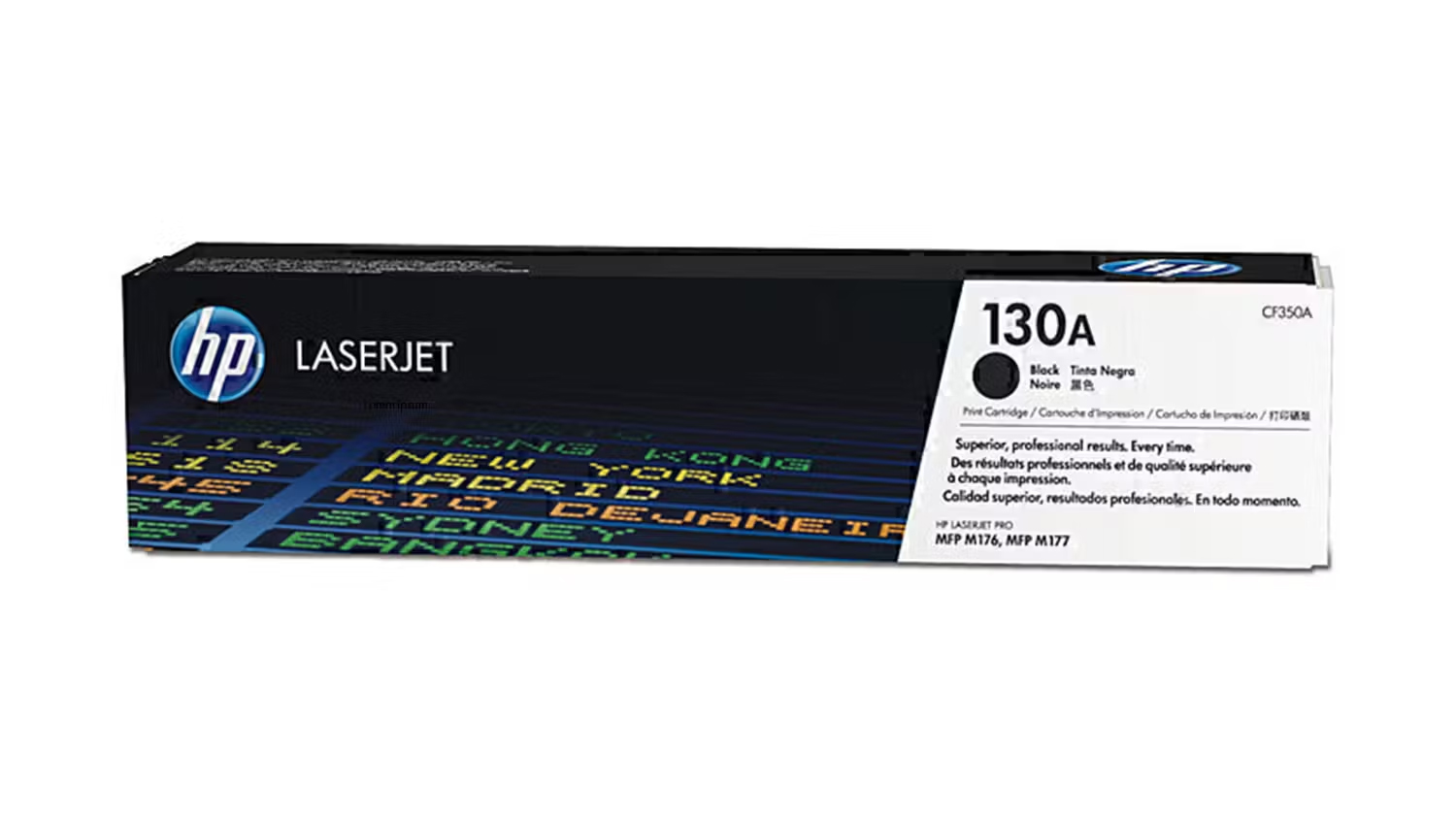 HP #130A Black Original LaserJet Printer Toner Cartridge CF350A