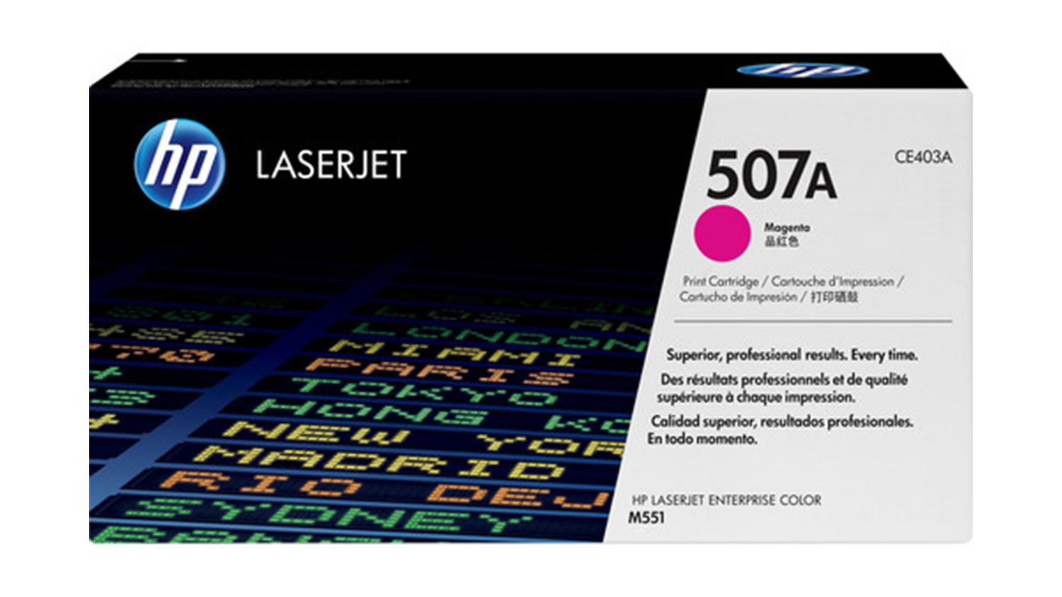HP #507A Magenta Original LaserJet Printer Toner Cartridge CE403A