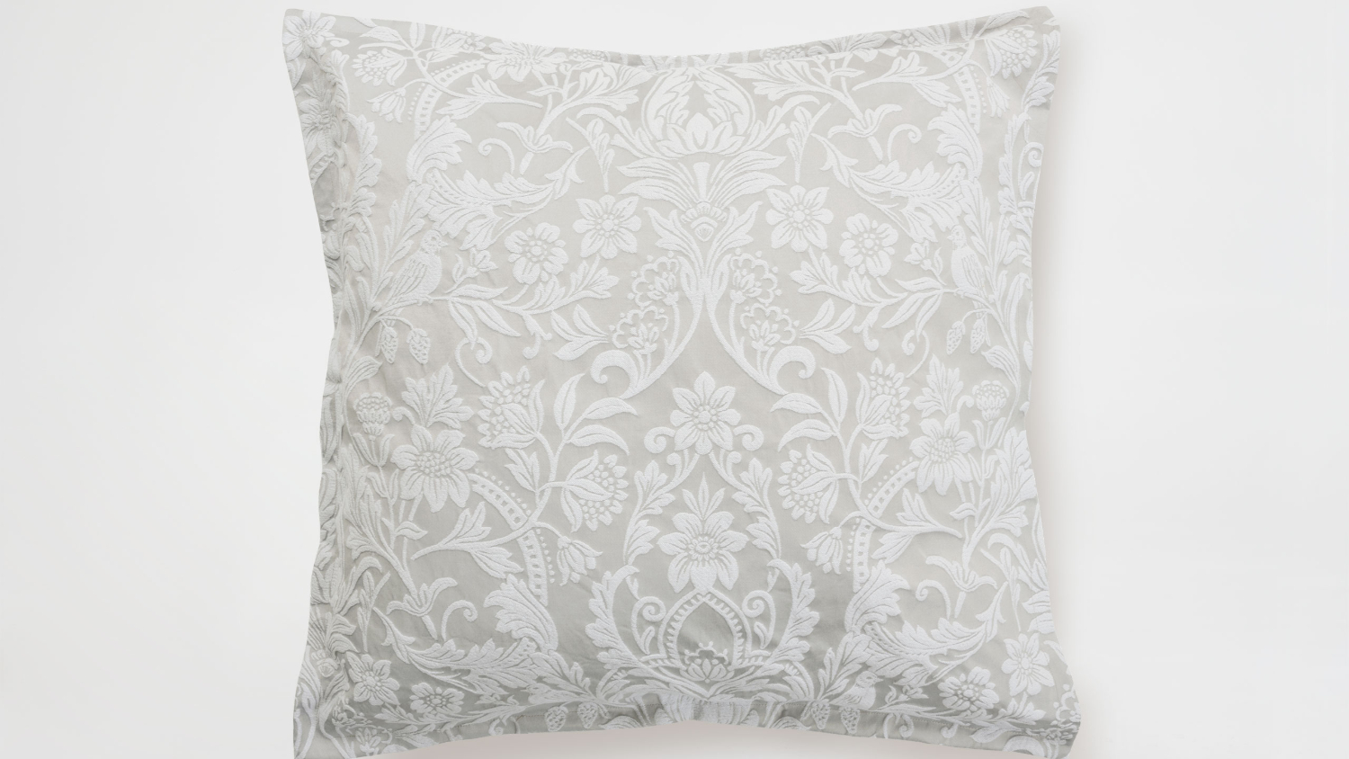Serenity Silver European Pillowcase by L'Avenue