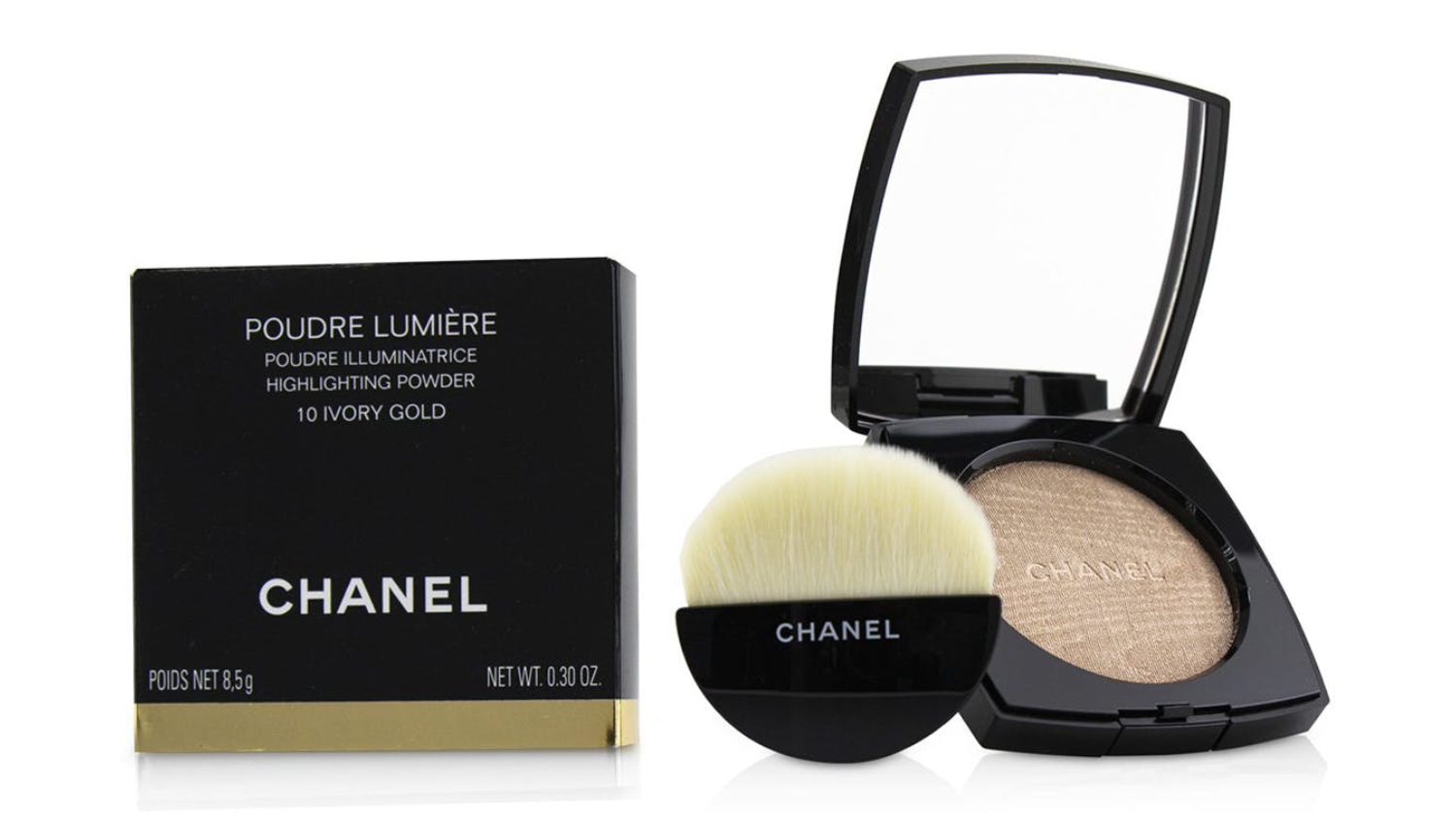 Chanel Poudre Lumiere Highlighting Powder - # 10 Ivory Gold - 8.5g/0.3oz