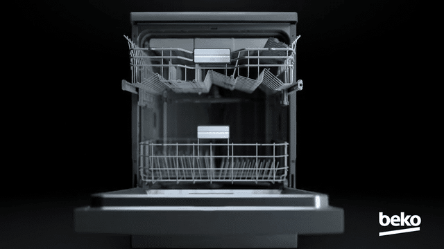 Beko 16 Place Setting Freestanding Dishwasher - Platinum Steel (BDFB1630X)