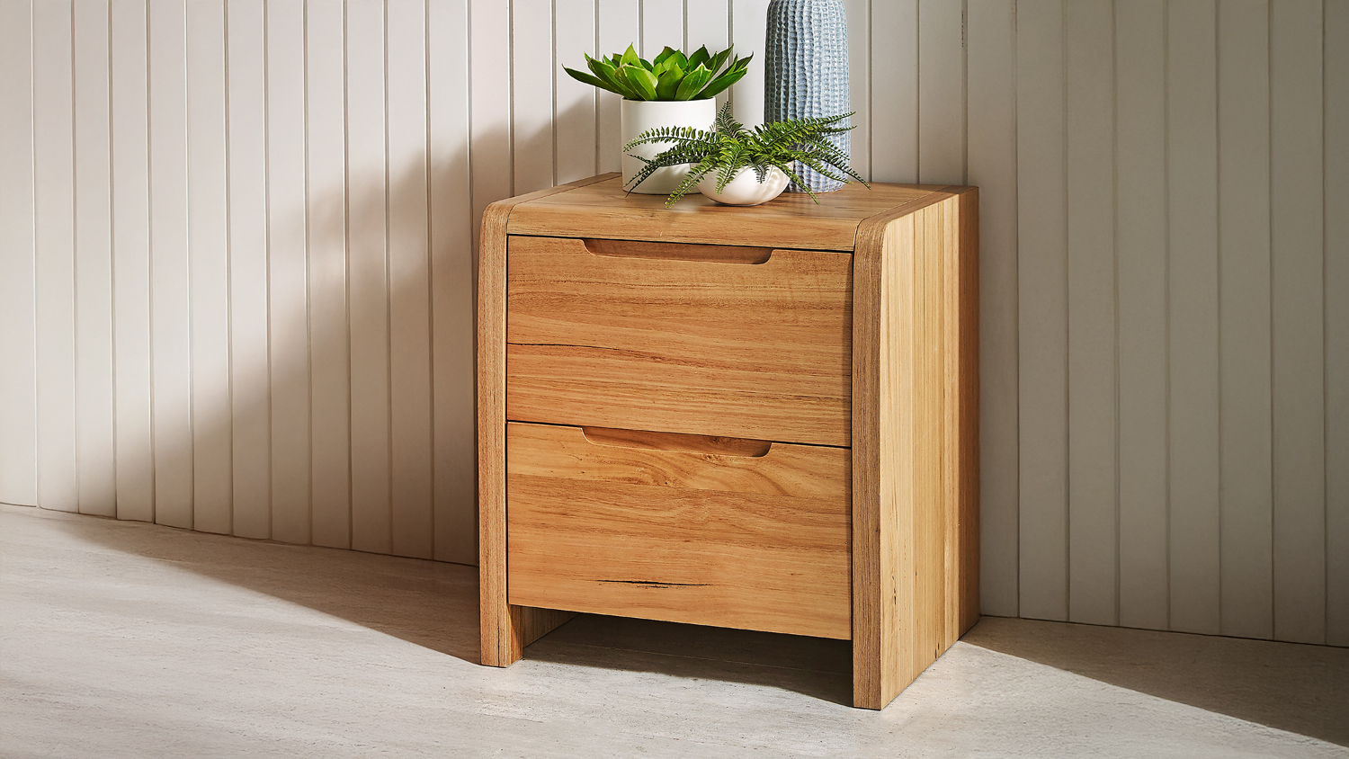 Edison 2 Drawer Bedside Table