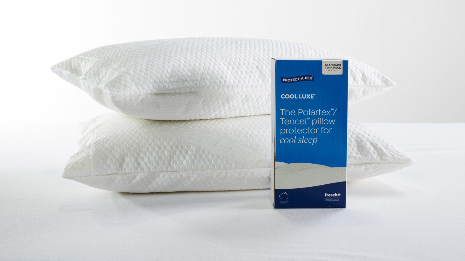 Cool Luxe Fresche Standard Twin Pack Pillow Protector by Protect-A-Bed