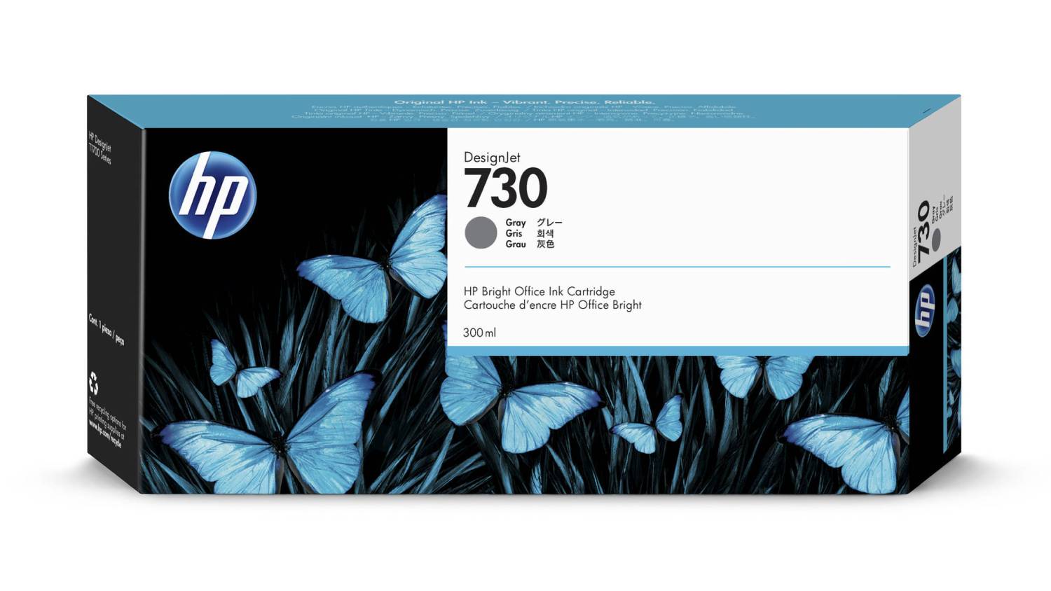 HP #730 Grey DesignJet Printer Ink Cartridge 300ml 3ED50A