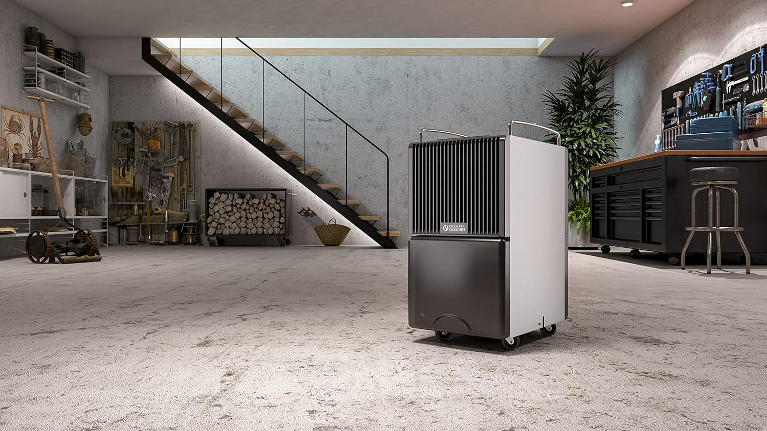 Olimpia Splendid Seccoprof 40L Commercial Dehumidifier - Black/Silver (SECCOPROF40)