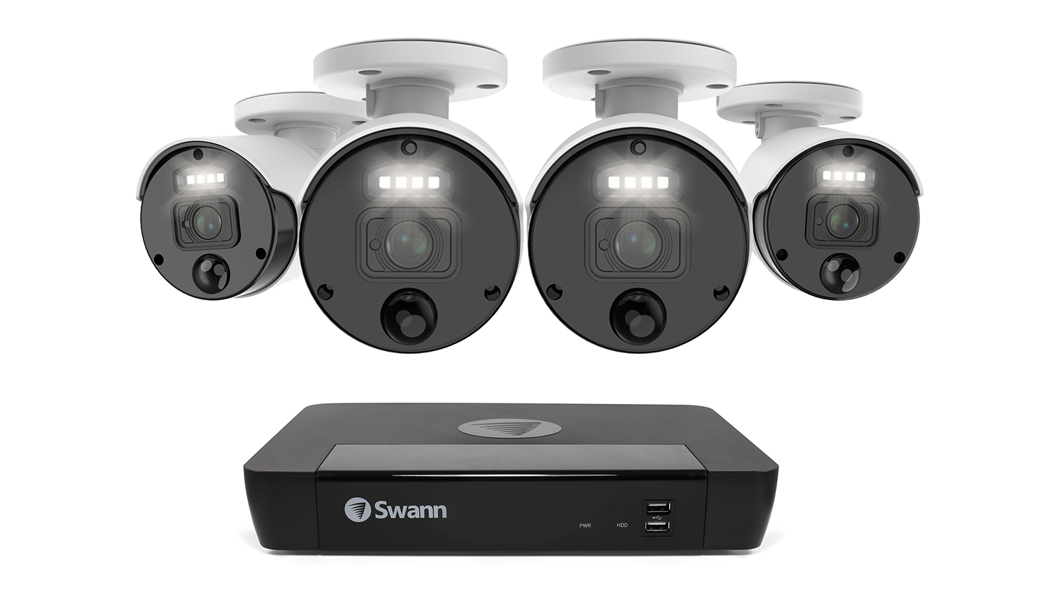 Swann Master-Series NVR8-8580 8 Channel 2TB NVR System with 4 4K 8MP Indoor/Outdoor Wired Security Camera