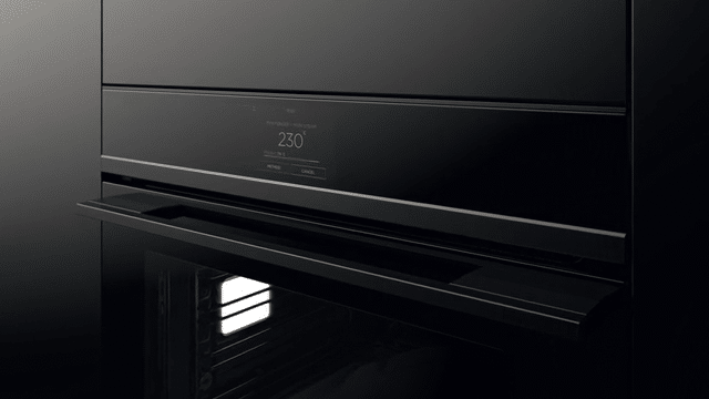 Fisher & Paykel 60cm Built-In Compact Steam Oven with 23 Functions - Black Glass (Series 9/OS60NDTDB1)