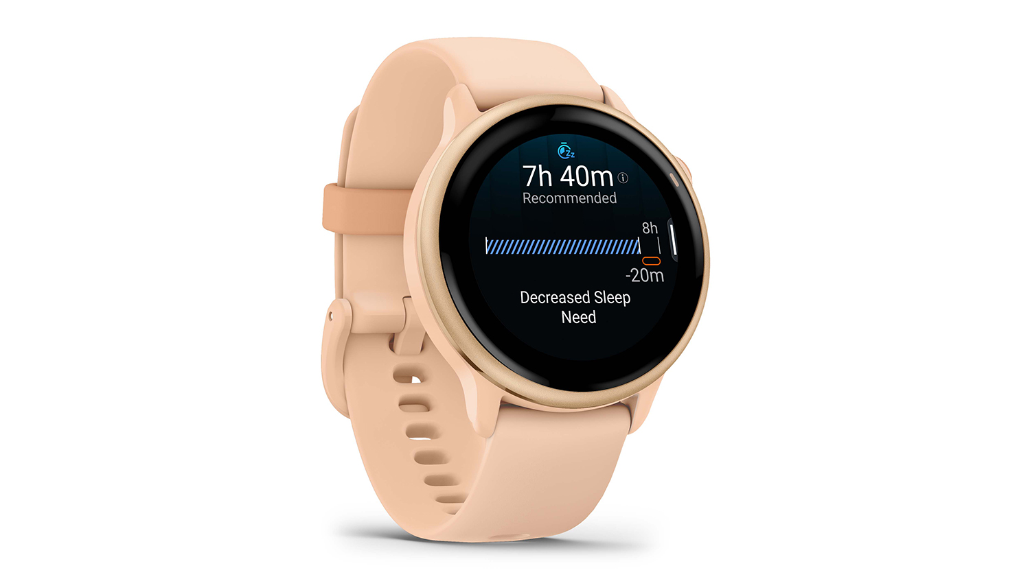 Garmin Vivoactive 6 Smartwatch - Metallic Pink Dawn Aluminium Case and Pink Dawn Silicone Band (GPS, Bluetooth)