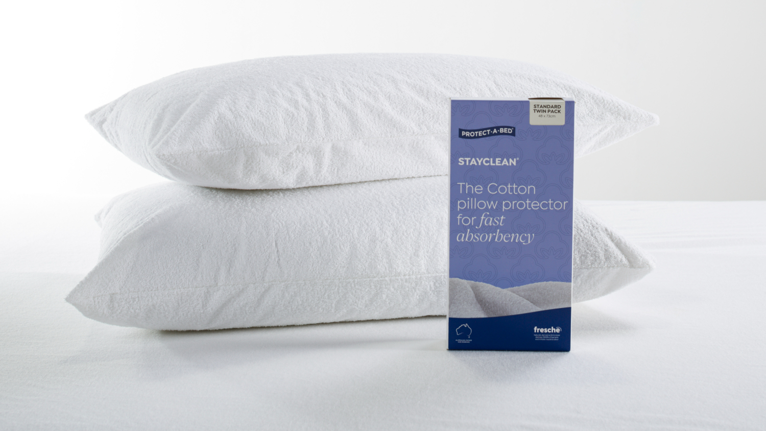 Stayclean Standard Twin Pack Pillow Protector by Protect-A-Bed