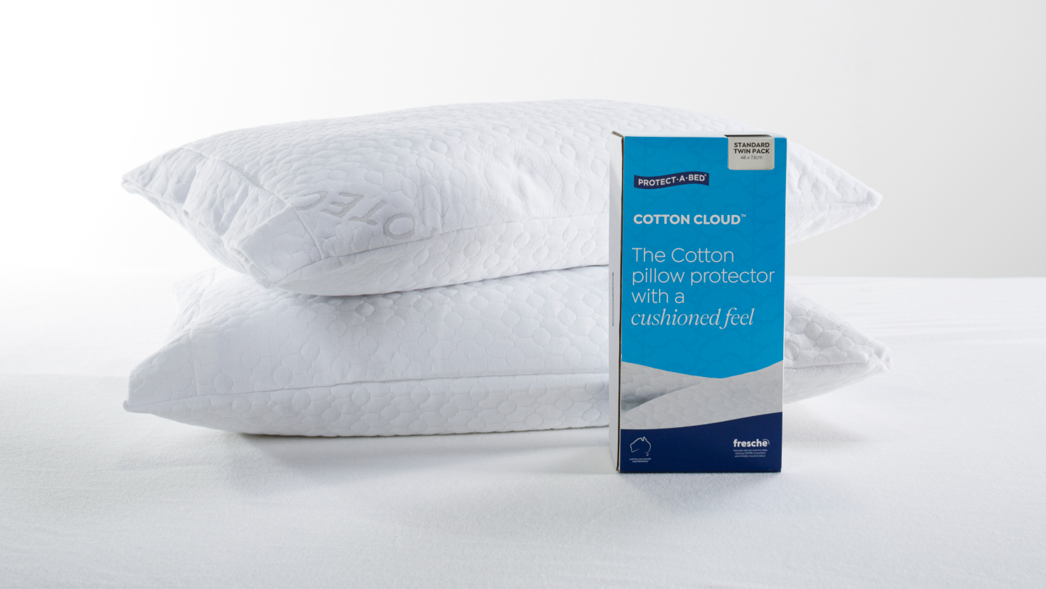 Cotton Cloud Fresche Standard Twin Pack Pillow Protector by Protect-A-Bed