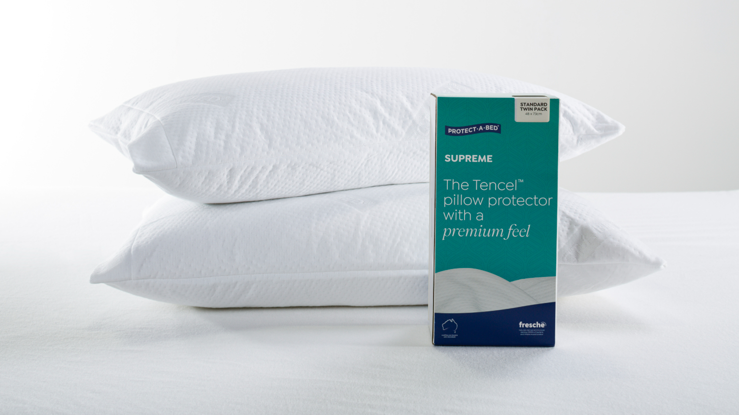 Supreme Fresche Standard Twin Pack Pillow Protector by Protect-A-Bed
