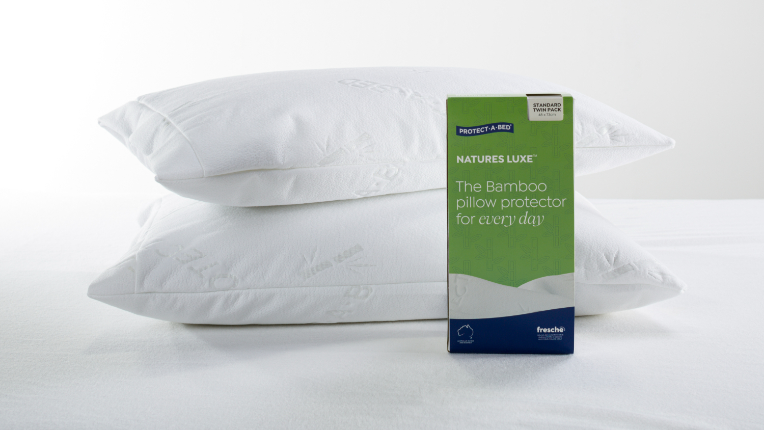 Nature's Luxe Standard Twin Pack Pillow Protector by Protect-A-Bed