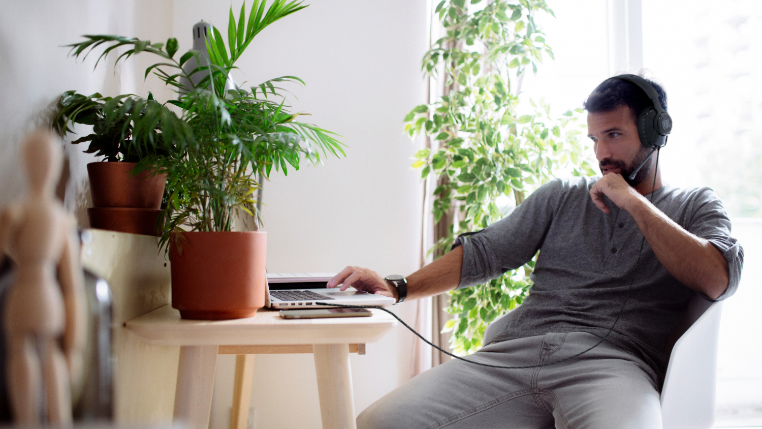 JBL Free WFH Wired Over-Ear Headphones - Black